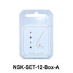 5 Silver Nose Stud Sets NSK-SET-12